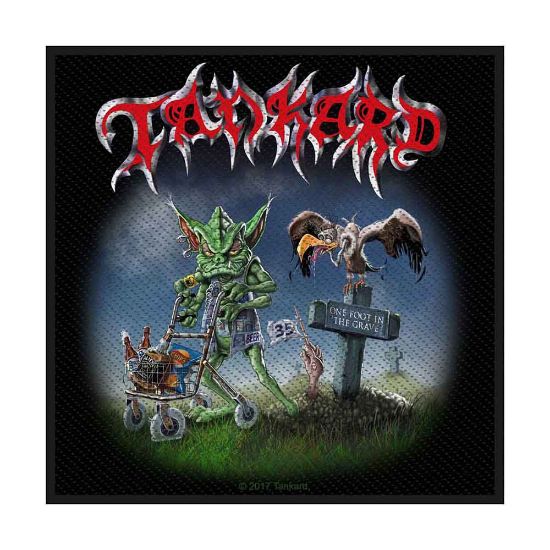 Picture of Tankard Woven Patch: One Foot in the Grave (Standard)