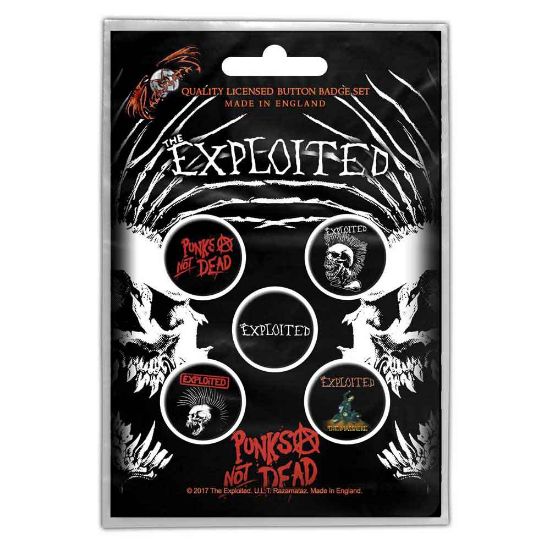 Picture of The Exploited Button Badge Pack: Punks Not Dead