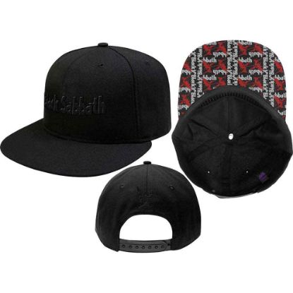 Picture of Black Sabbath Unisex Snapback Cap: Logo & Demon