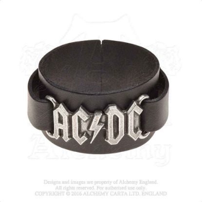 Picture of AC/DC Leather Wrist Strap: Logo