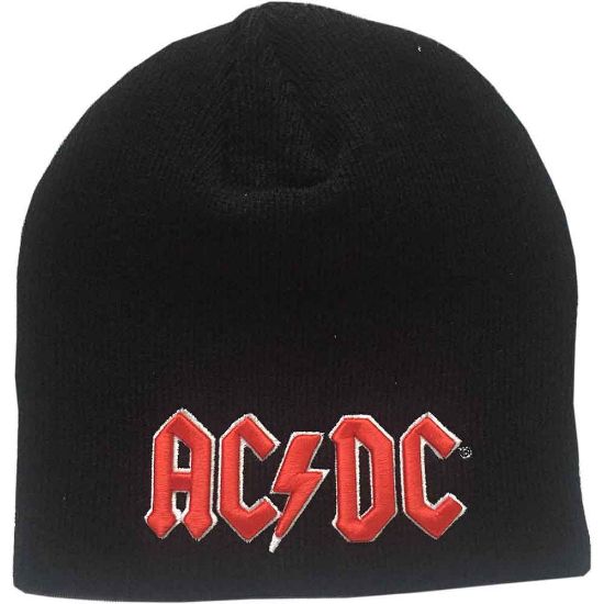 Picture of AC/DC Unisex Beanie Hat: Red 3D Logo