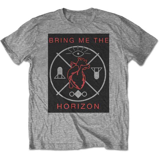 Picture of Bring Me The Horizon Unisex T-Shirt: Heart & Symbols