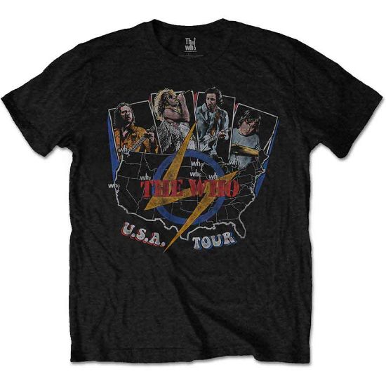 Picture of The Who Unisex T-Shirt: USA Tour Vintage