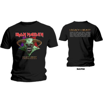 Picture of Iron Maiden Unisex T-Shirt: Legacy of the Beast Tour Back Print
