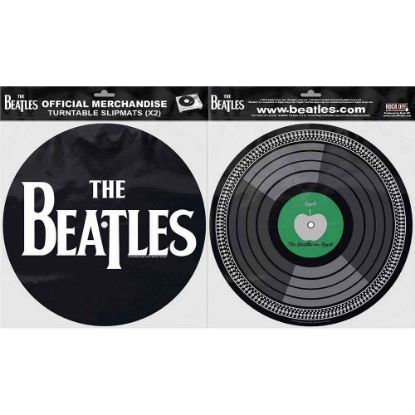 Picture of The Beatles Turntable Slipmat Set: Drop T Logo & Apple Turntable