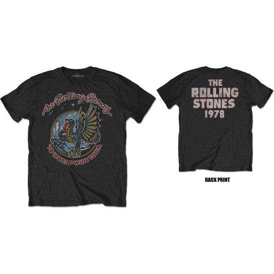 Picture of The Rolling Stones Unisex T-Shirt: Dragon '78 Back Print