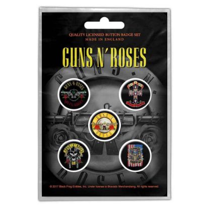 Picture of Guns N' Roses Button Badge Pack: Bullet Logo