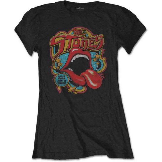 Picture of The Rolling Stones Ladies T-Shirt: Retro 70s Vibe