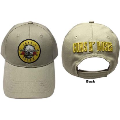 Picture of Guns N' Roses Unisex Baseball Cap: Circle Logo (Sand)