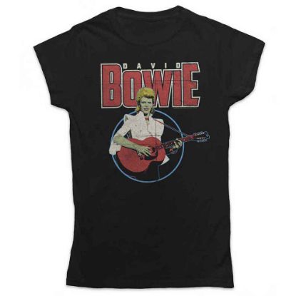Picture of David Bowie Ladies T-Shirt: Acoustic Bootleg