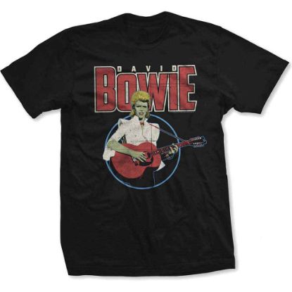 Picture of David Bowie Unisex T-Shirt: Acoustic Bootleg