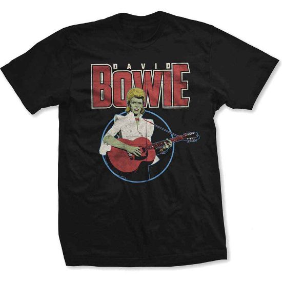 Picture of David Bowie Unisex T-Shirt: Acoustic Bootleg