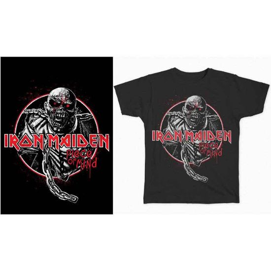 Picture of Iron Maiden Unisex T-Shirt: Piece of Mind Circle