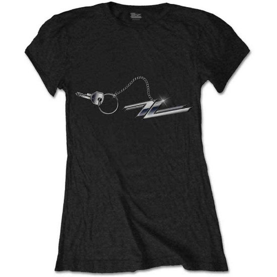 Picture of ZZ Top Ladies T-Shirt: Hot Rod Keychain (Small)