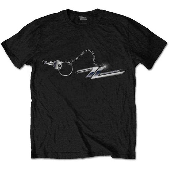 Picture of ZZ Top Unisex T-Shirt: Hot Rod Keychain (Small)