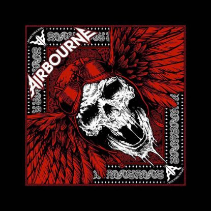 Picture of Airbourne Unisex Bandana: Red Skull