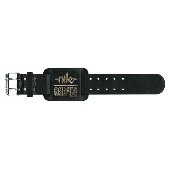 Picture of Nile Leather Wrist Strap: Logo & Hieroglyphs