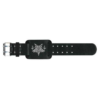 Picture of Dark Funeral Leather Wrist Strap: Logo