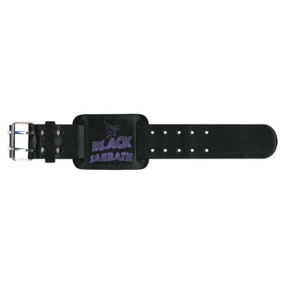 Picture of Black Sabbath Leather Wrist Strap: Logo & Creature