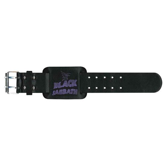 Picture of Black Sabbath Leather Wrist Strap: Logo & Creature