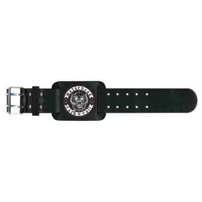 Picture of Motorhead Leather Wrist Strap: Biker Badge