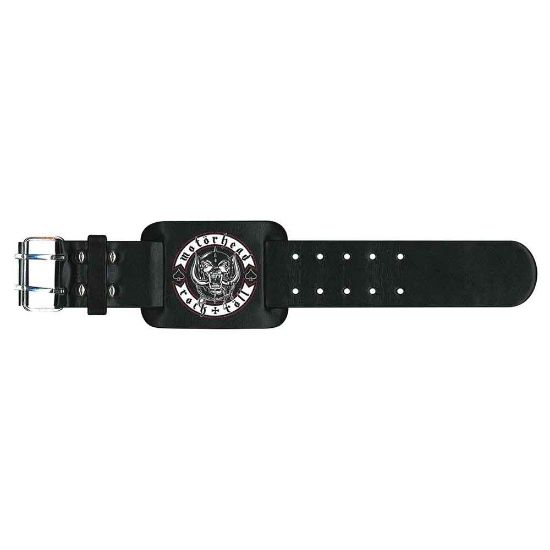 Picture of Motorhead Leather Wrist Strap: Biker Badge