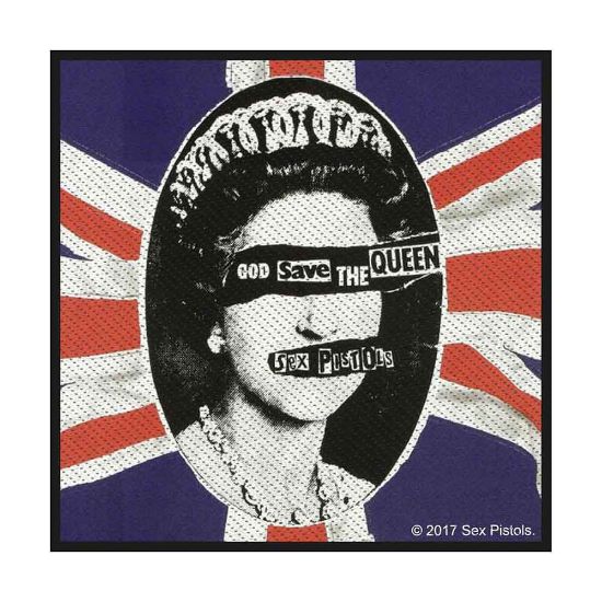 Picture of The Sex Pistols Woven Patch: God Save The Queen (Retail Pack) (Standard)