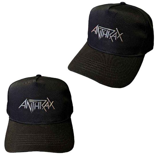 Picture of Anthrax Unisex Baseball Cap: Logo (Sonic Silver)