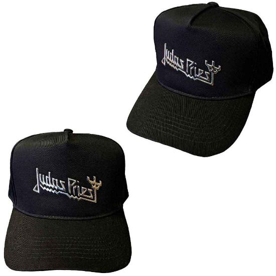 Picture of Judas Priest Unisex Baseball Cap: Logo (Sonic Silver)