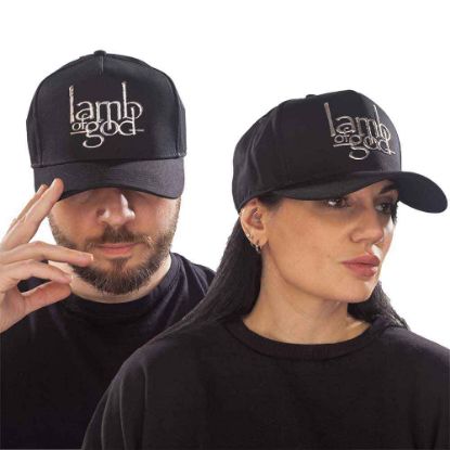 Picture of Lamb Of God Unisex Baseball Cap: Logo (Sonic Silver)