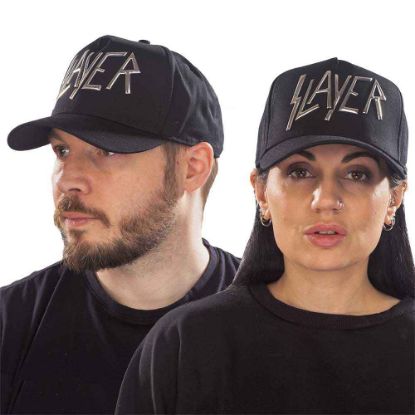 Picture of Slayer Unisex Baseball Cap: Logo (Sonic Silver)