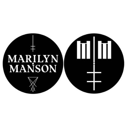 Picture of Marilyn Manson Turntable Slipmat Set: Logo/Cross