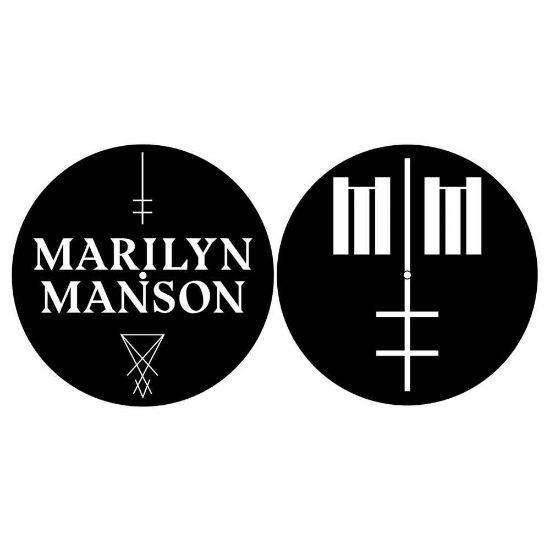 Picture of Marilyn Manson Turntable Slipmat Set: Logo/Cross