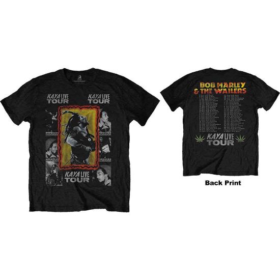 Picture of Bob Marley Unisex T-Shirt: Kaya Tour Back Print