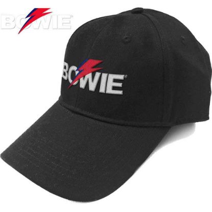 Picture of David Bowie Unisex Baseball Cap: Aladdin Sane Bolt Logo