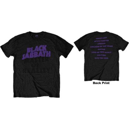 Picture of Black Sabbath Unisex T-Shirt: Masters of Reality Album Back Print