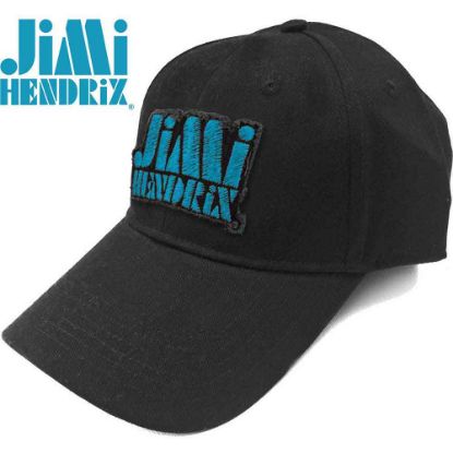 Picture of Jimi Hendrix Unisex Baseball Cap: Blue Stencil Logo