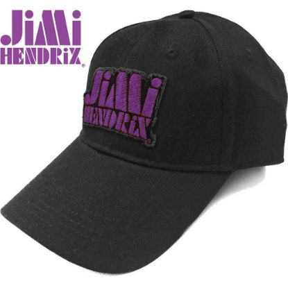 Picture of Jimi Hendrix Unisex Baseball Cap: Purple Stencil Logo