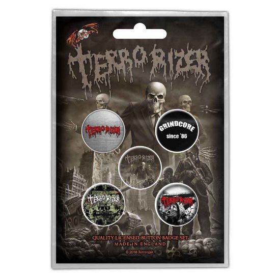 Picture of Terrorizer Button Badge Pack: Caustic Attack