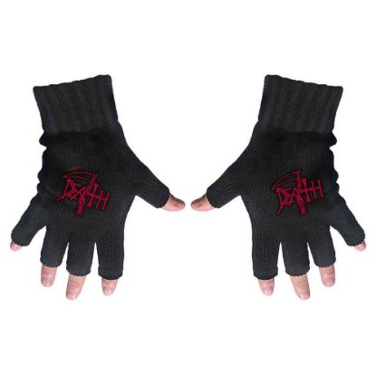 Picture of Death Unisex Fingerless Gloves: Logo