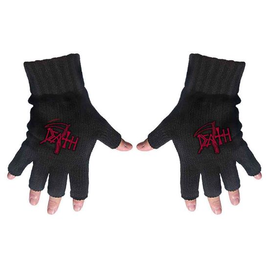 Picture of Death Unisex Fingerless Gloves: Logo