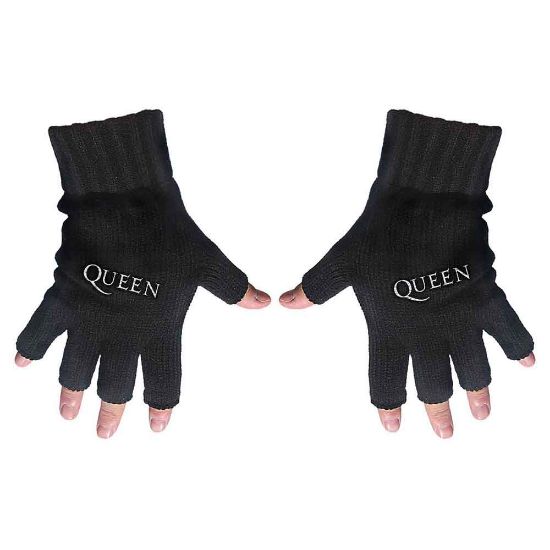 Picture of Queen Unisex Fingerless Gloves: Logo