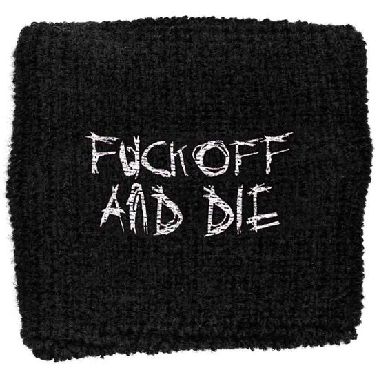 Picture of Darkthrone Embroidered Wristband: Fuck Off And Die (Loose)