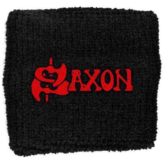 Picture of Saxon Embroidered Wristband: Red Logo (Loose)