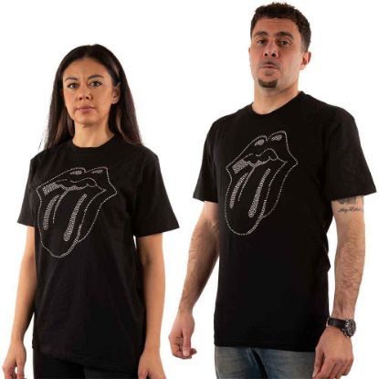 Picture of The Rolling Stones Unisex T-Shirt: Tongue Embellished