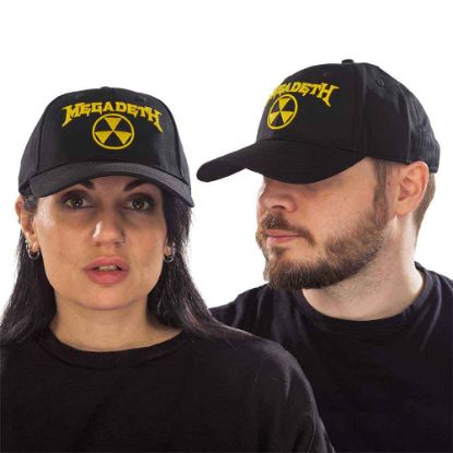 Picture of Megadeth Unisex Baseball Cap: Hazard Logo