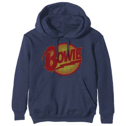 Picture of David Bowie Unisex Pullover Hoodie: Vintage Diamond Dogs Logo
