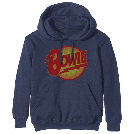 Picture of David Bowie Unisex Pullover Hoodie: Vintage Diamond Dogs Logo