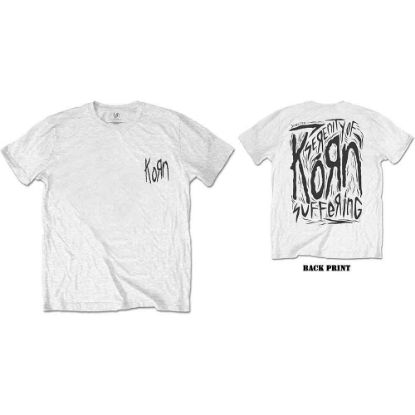 Picture of Korn Unisex T-Shirt: Scratched Type Back Print
