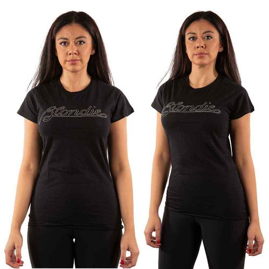Picture of Blondie Ladies T-Shirt: Logo Embellished